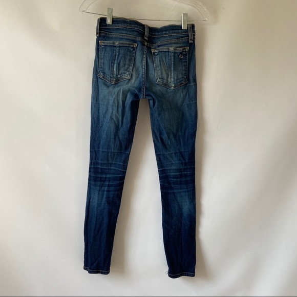 Rag & Bone Custom Knee Rip Skinny Jeans - Picture 4 of 7